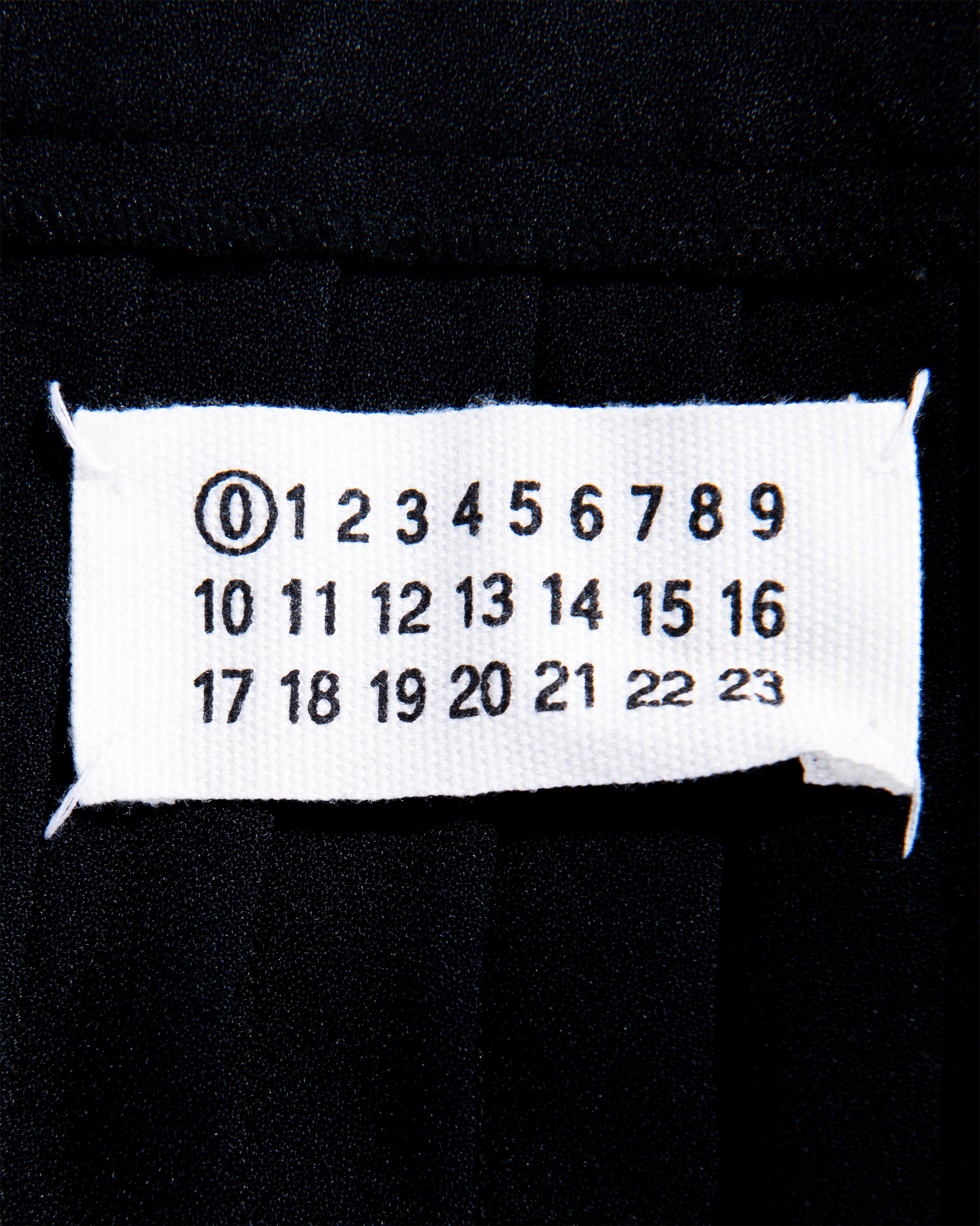 S/S 2001 Maison Martin Margiela One-of-One Black Pleated Artisanal Maxi Skirt For Sale 7