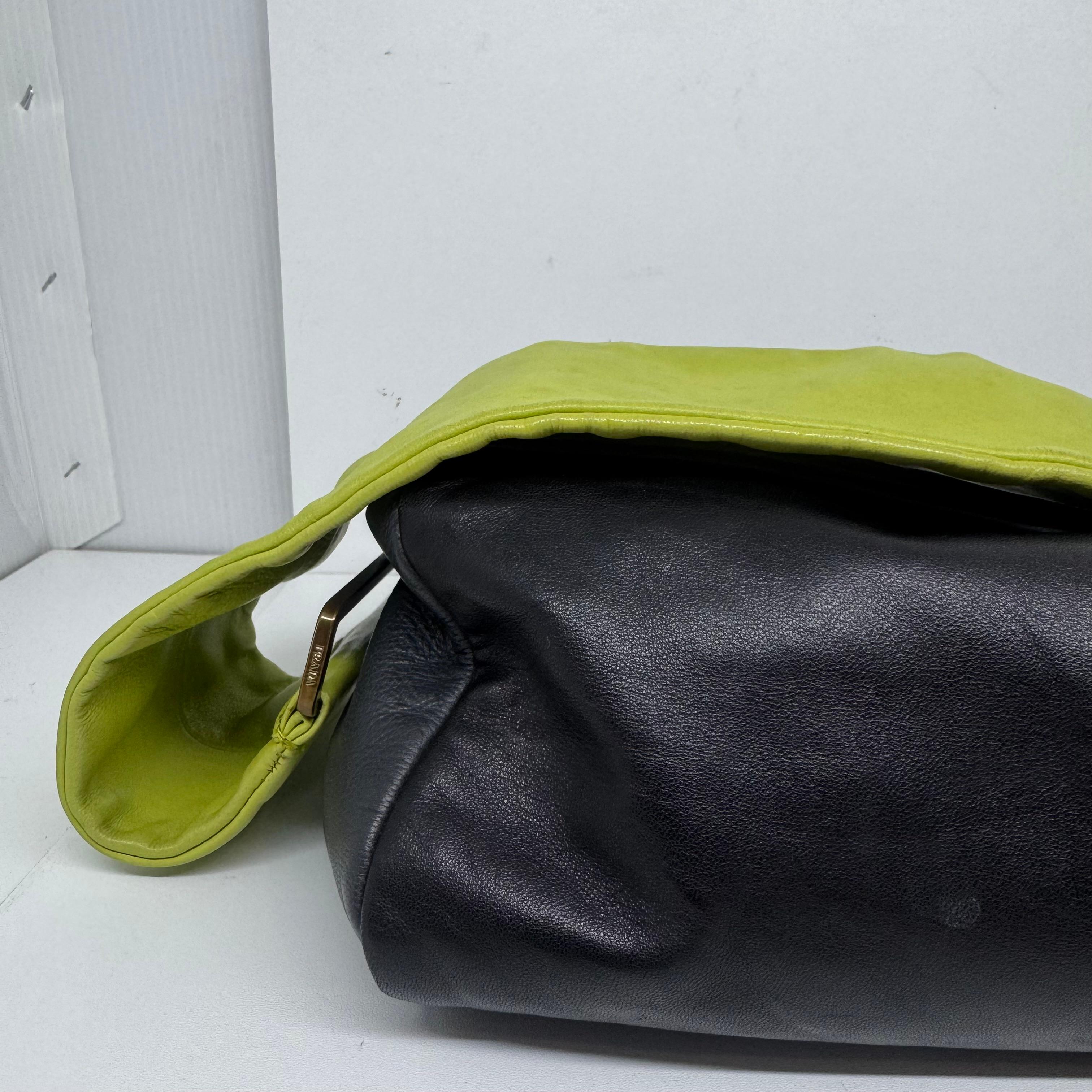 S/S 2001 Prada Black Wide Strap Rectangle Bag For Sale 15