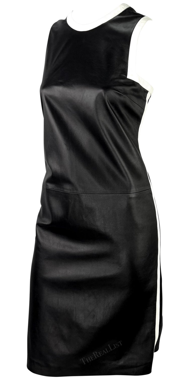 knee length dresses for ladies RALPH LAUREN COLLECTION Megan Fall 2012 Size US 4 Black Wool Leather Sleeve  Dress