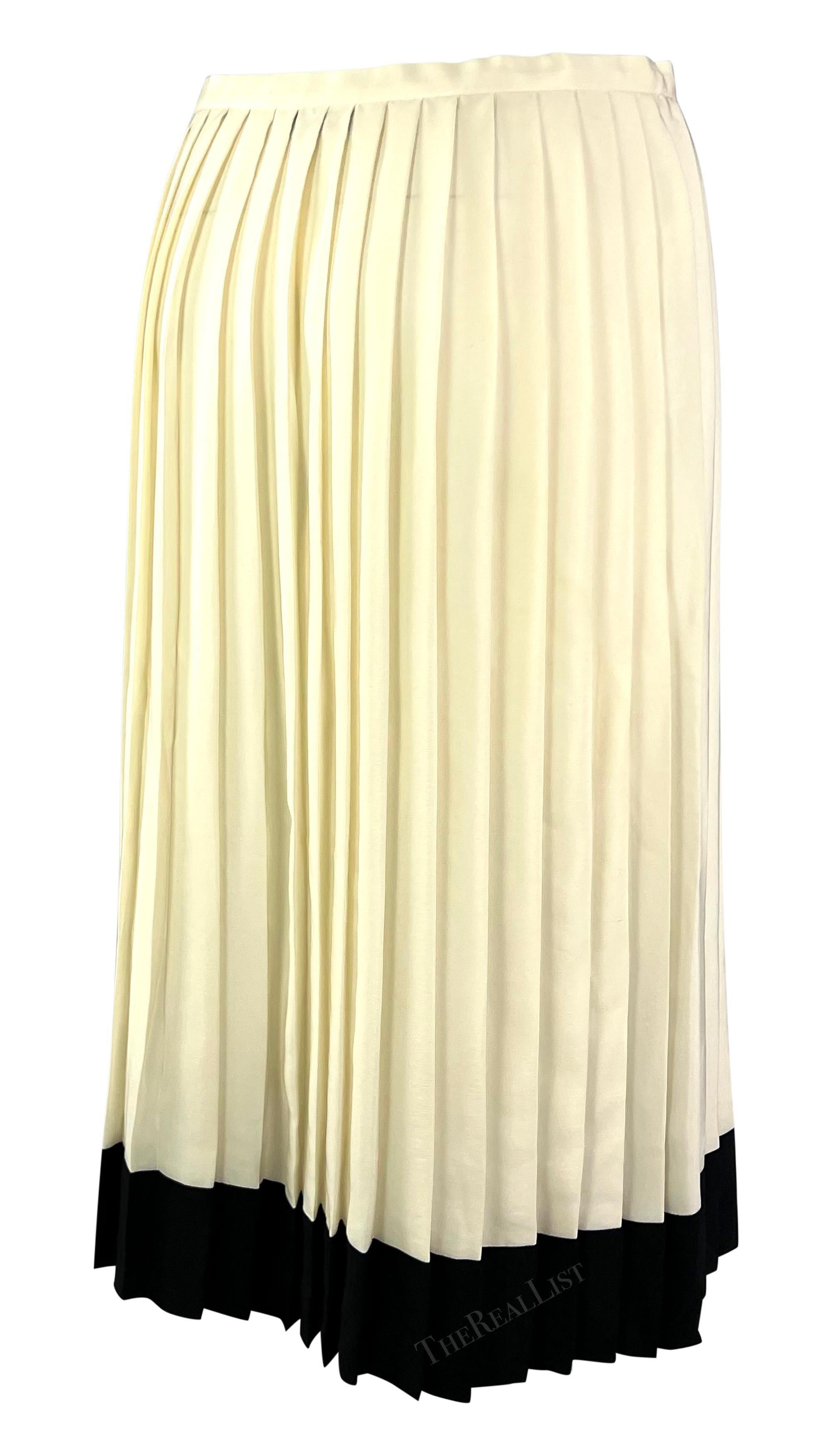 Gonna da tennis a pieghe in seta nera ADS 2001 Ralph Lauren in vendita 3