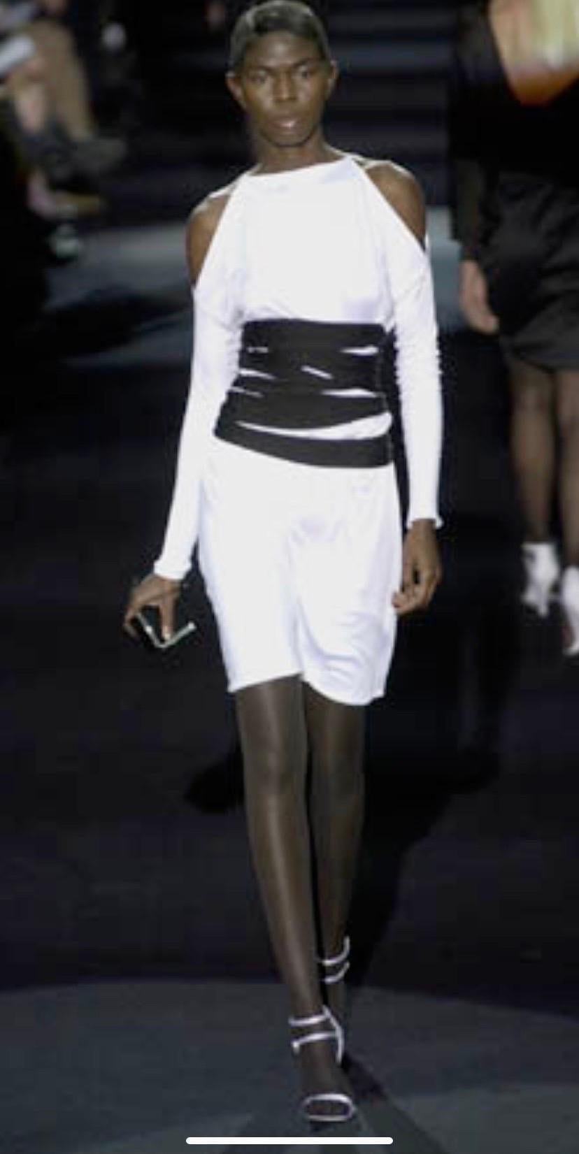 S/S 2001 Vintage Tom Ford for Yves Saint Laurent Runway Dress with Bondage Belt For Sale 3