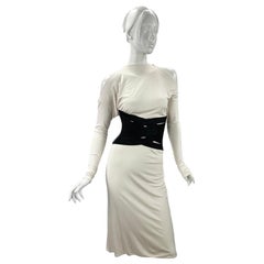 Tom Ford pour Yves Saint Laurent - Robe de défilé vintage avec ceinture de bondage, printemps-été 2001