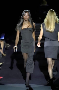 S/S 2001 Yves Saint Laurent by Tom Ford Asymmetric Bandage Mini Dress FR36
