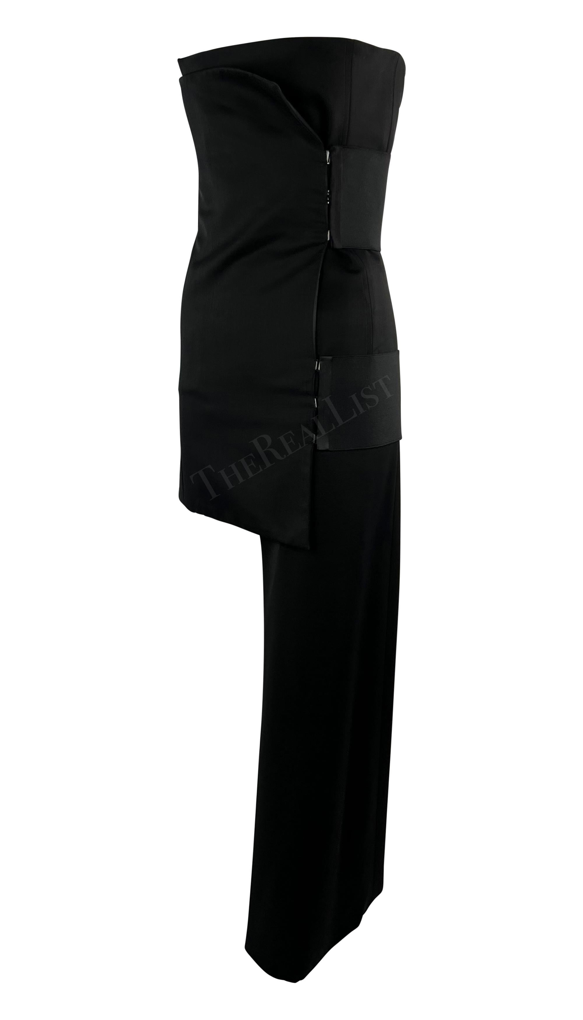 F/S 2001 Yves Saint Laurent by Tom Ford Laufsteg Asymmetrisches Bandage-Minikleid Damen im Angebot