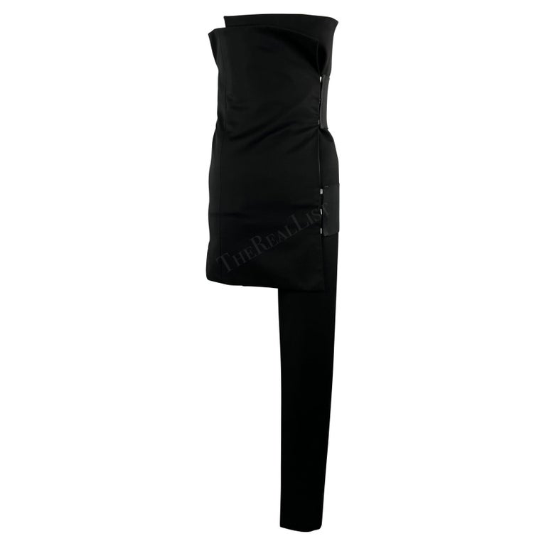 S/S 2001 Yves Saint Laurent by Tom Ford Runway Asymmetric Bandage Mini Dress For Sale at 1stDibs S/S 2001 Yves Saint Laurent by Tom Ford Runway Asymmetric Bandage Mini Dress For Sale at 1stDibs