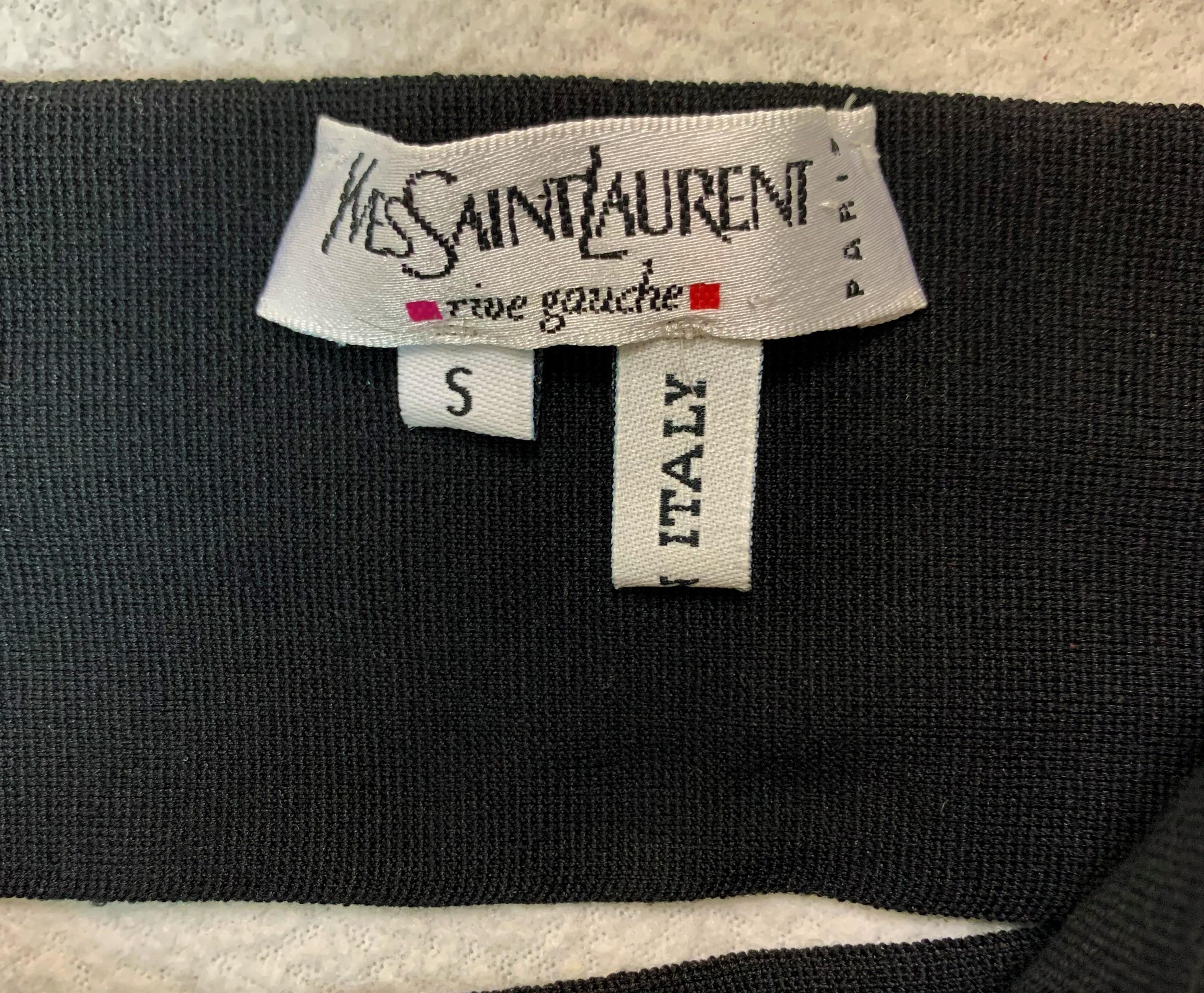S/S 2001 Yves Saint Laurent Tom Ford Runway Bandage Black Wrap Strap Top Belt S In New Condition In Yukon, OK