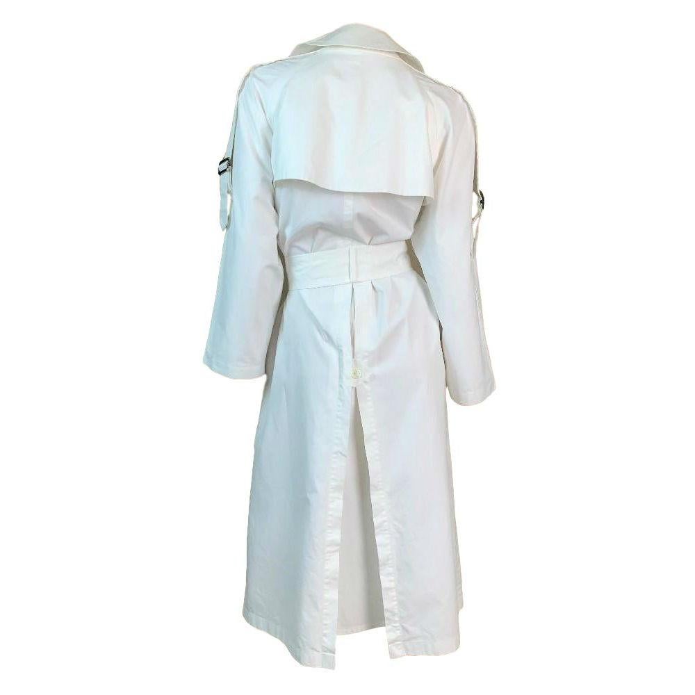 Gray S/S 2001 Yves Saint Laurent Tom Ford White Trench Coat Jacket