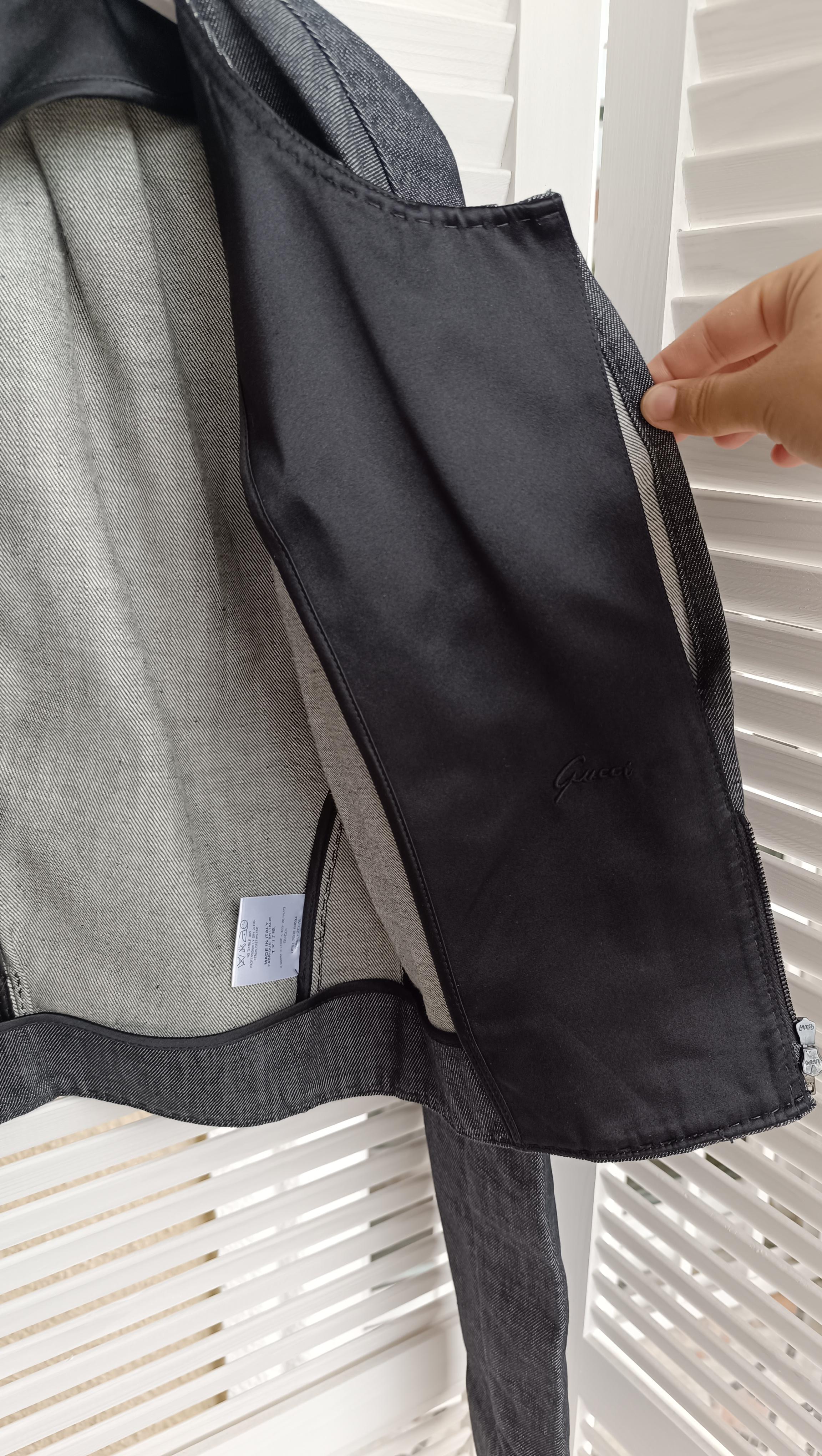 S/S 2002-2003 Gucci by Tom Ford veste en jean raccourcie en vente 13