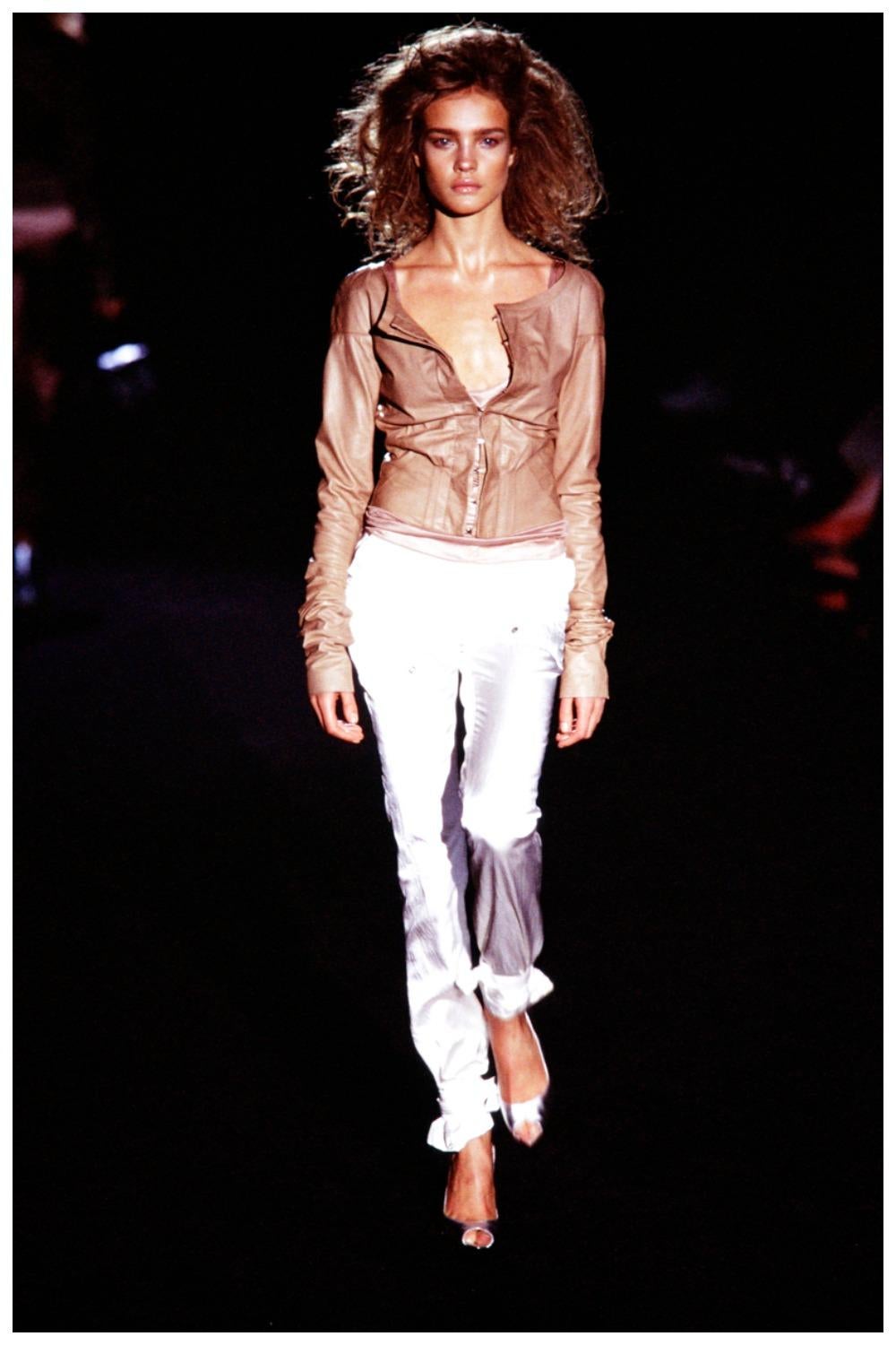 S/S 2002-2003 Gucci by Tom Ford veste en jean raccourcie en vente 15