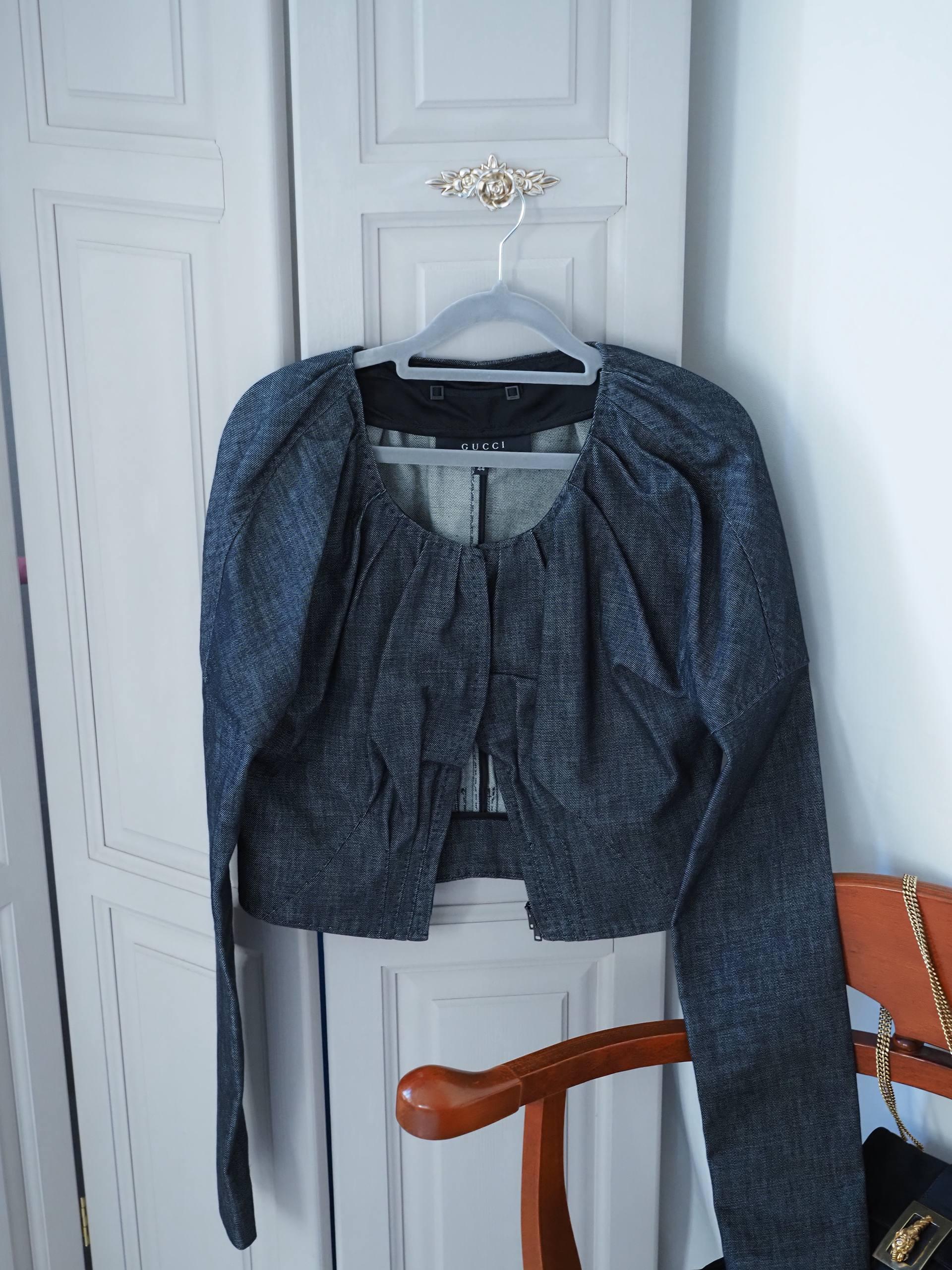 S/S 2002-2003 Gucci by Tom Ford Chaqueta vaquera recortada en venta 2
