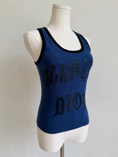 S/S 2002 Blue “Gothic Logo” Tank Top