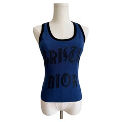S/S 2002 Blue “Gothic Logo” Tank Top