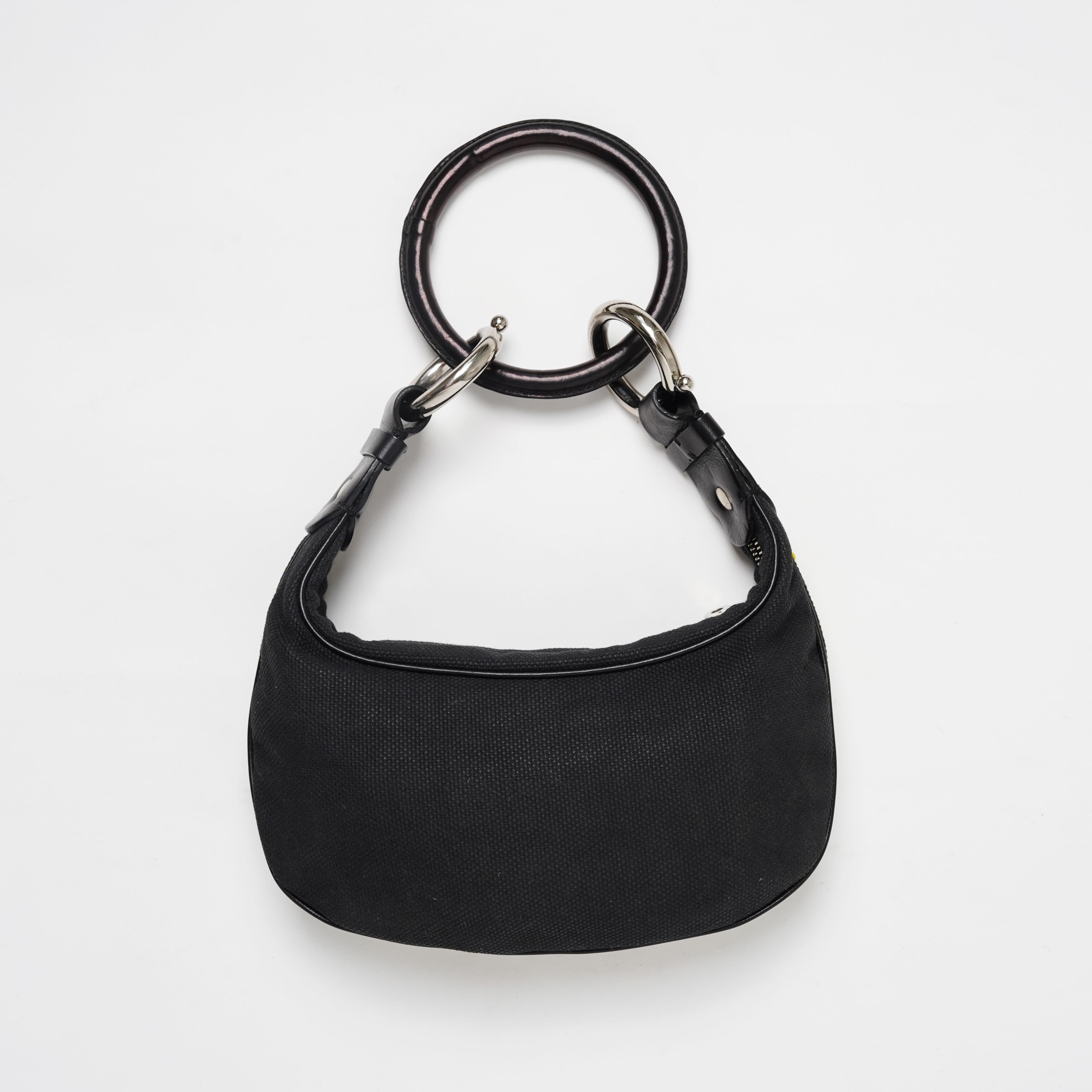 S/S 2002 Chloé by Phoebe Philo Crescent Beaded Bracelet Bag For Sale 2