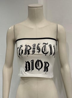S/S 2002 Christian Dior by Galliano gothic hardcore logo top