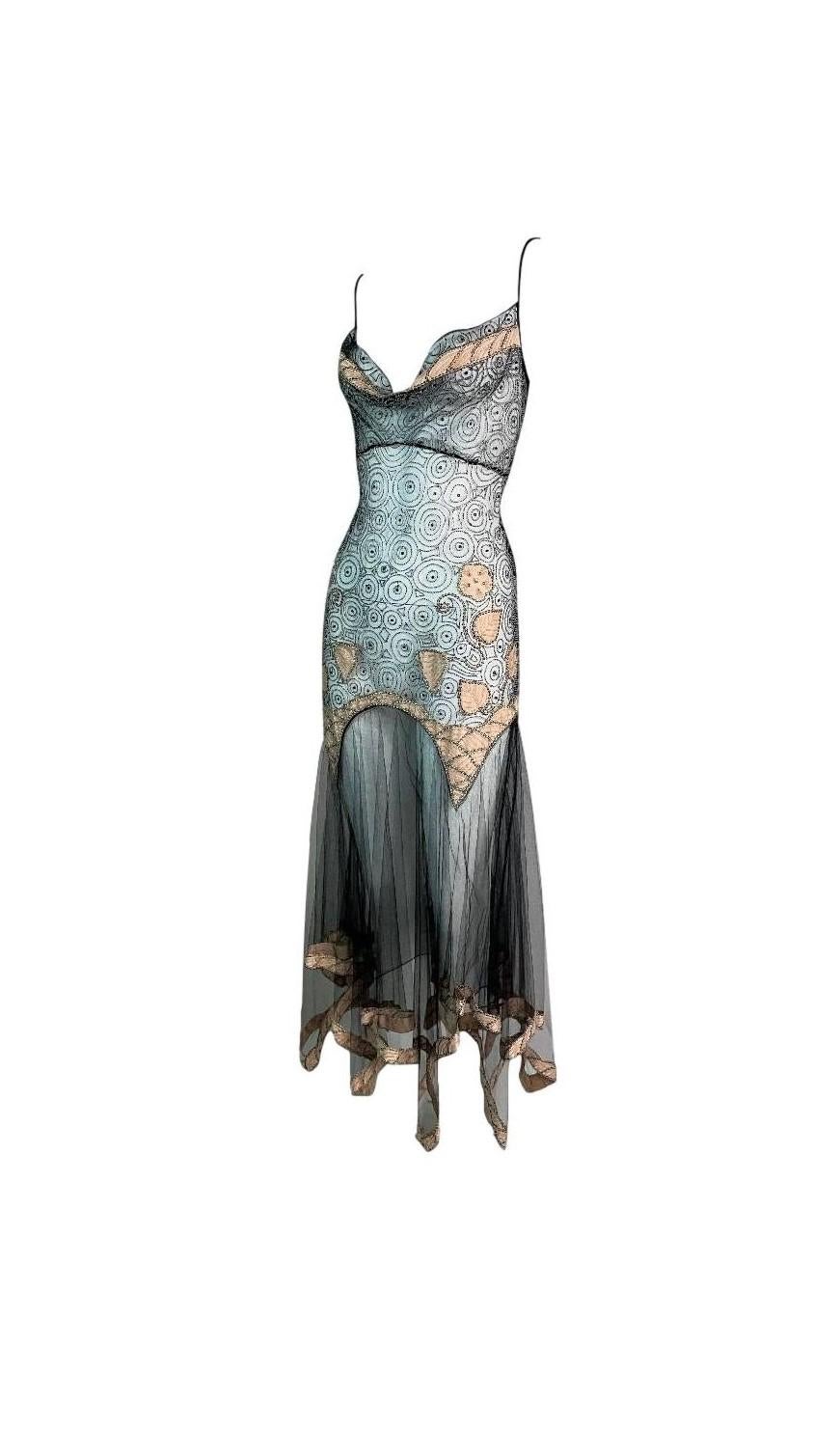 DESIGNER: S/S 2002 Christian Dior von John Galliano

Bitte kontaktieren Sie uns für weitere Bilder und/oder Informationen.

ZUSTAND: Fair- hat leichte Perlen Verlust, schwachen Fleck auf rosa Streifen über Brust und einige kleine Löcher im Netz. Die