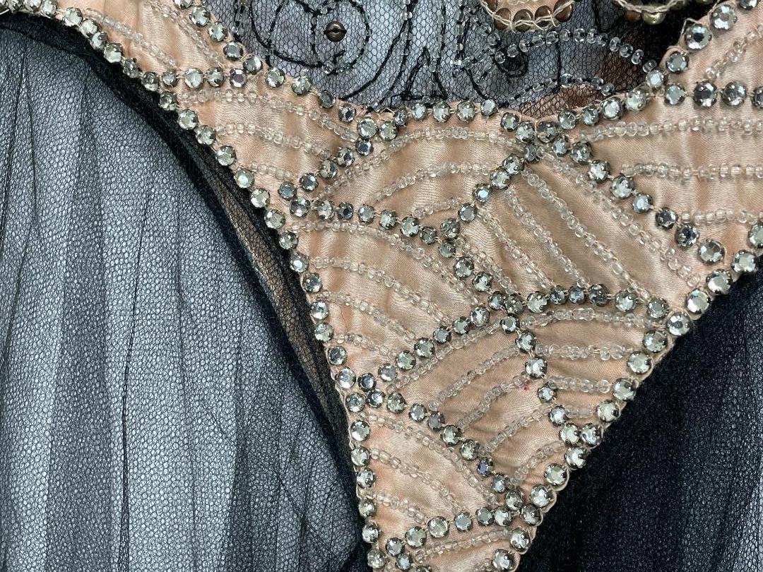 S/S 2002 Christian Dior John Galliano 20er Jahre durchsichtiges Mesh-Kleid mit fallender Taille 4