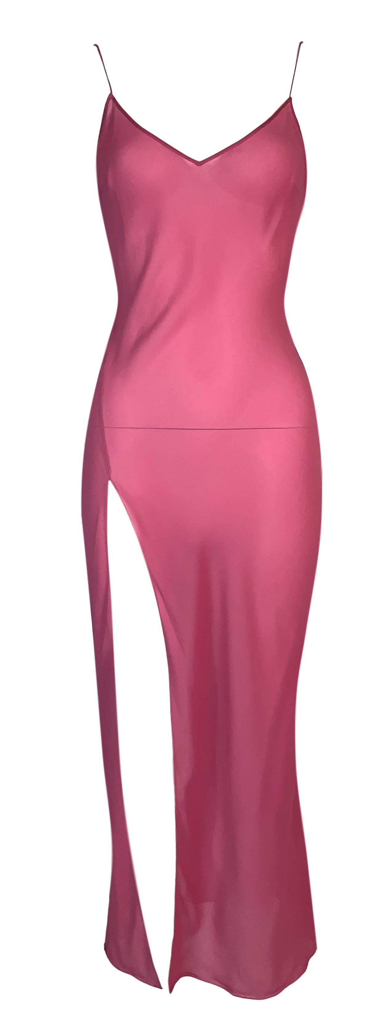 S/S 2002 Christian Dior John Galliano Runway Sheer Pink Hooded 2 Dresses In Good Condition In Yukon, OK
