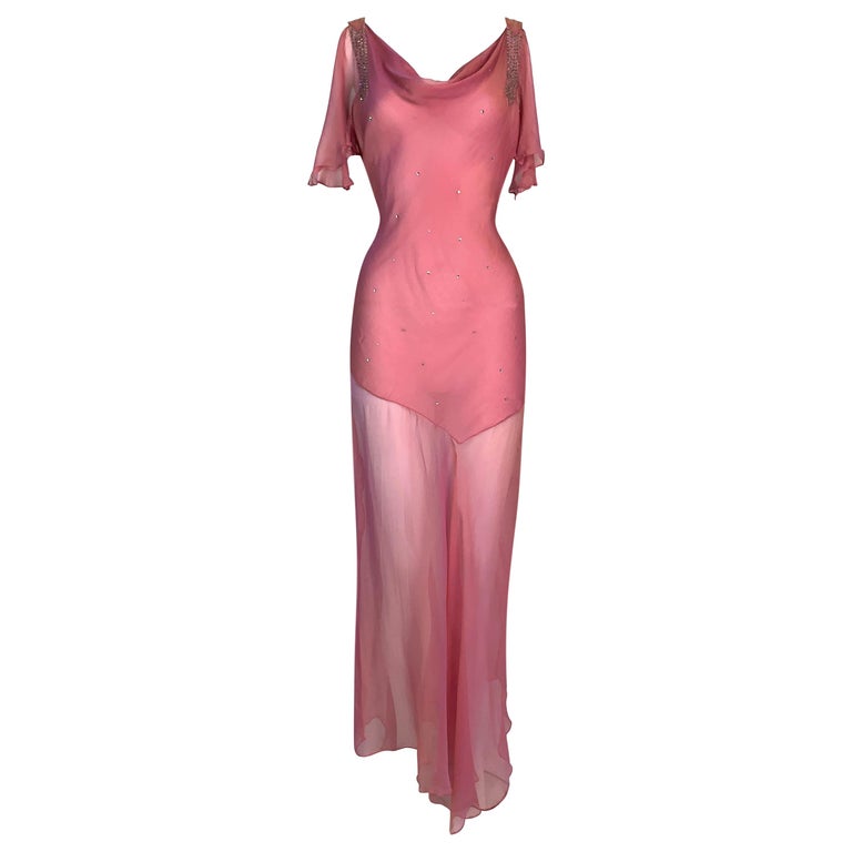 sheer dior dress