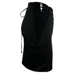 Mini-jupe noire à lacets style corset Dolce & Gabbana, P/E 2002
