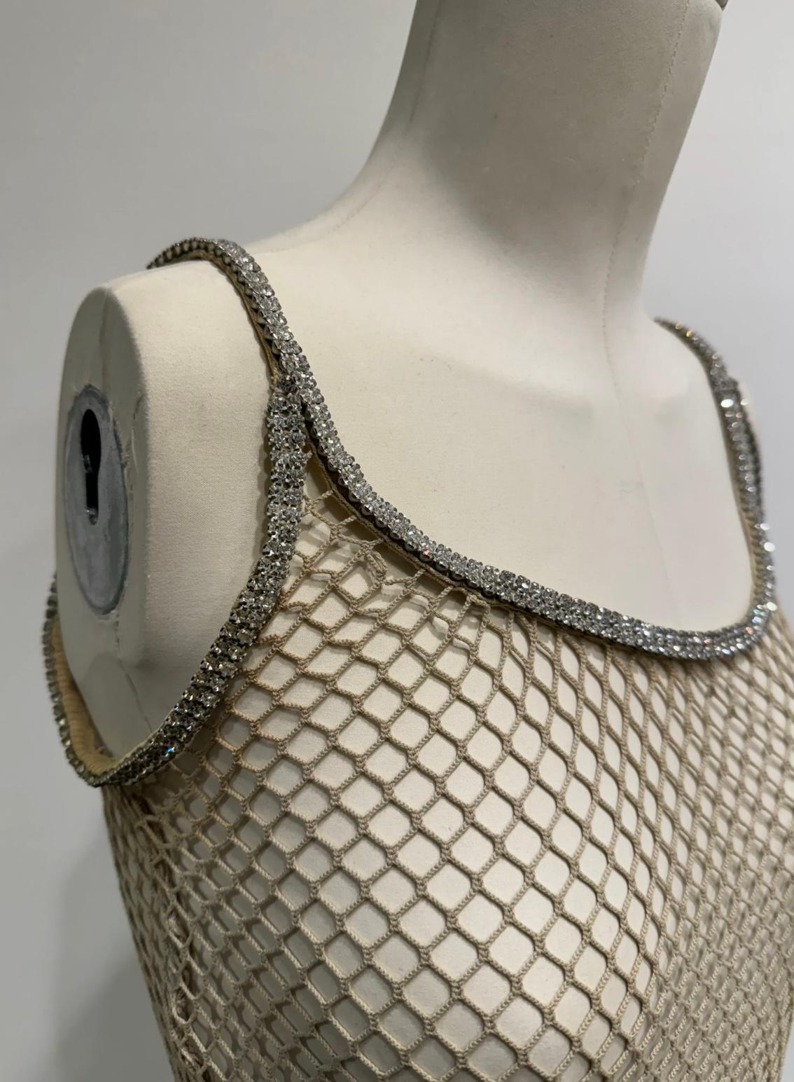 Donna Top a rete Swarovski Dolce & Gabbana J-Lo, P/E 2002 in vendita