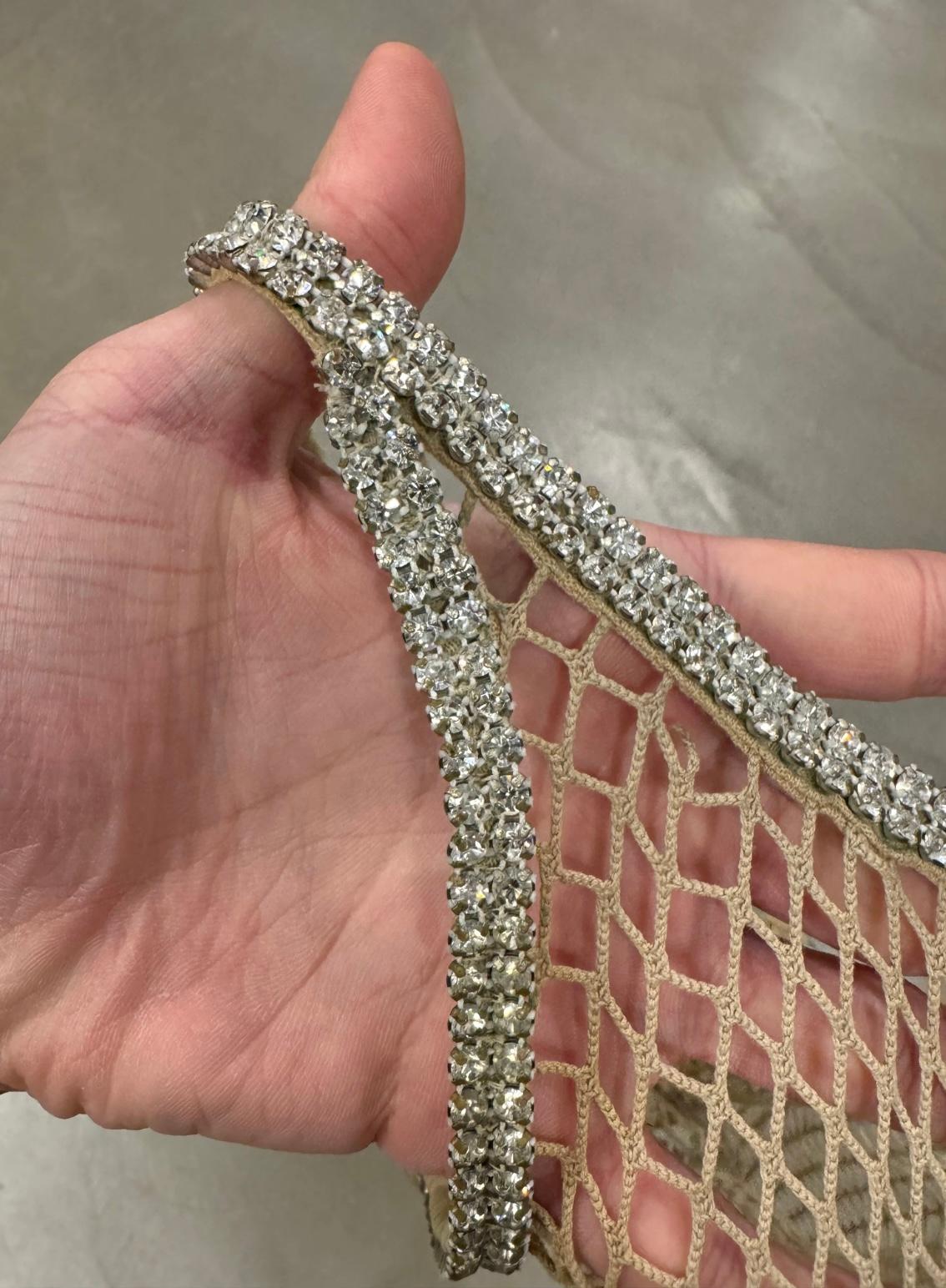 Top a rete Swarovski Dolce & Gabbana J-Lo, P/E 2002 in vendita 2