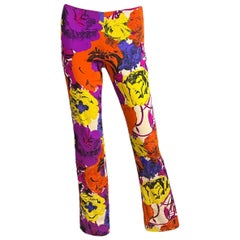 S/S 2002 Gianni Versace for Donatella Versace - Pantalon de défilé avec perles florales