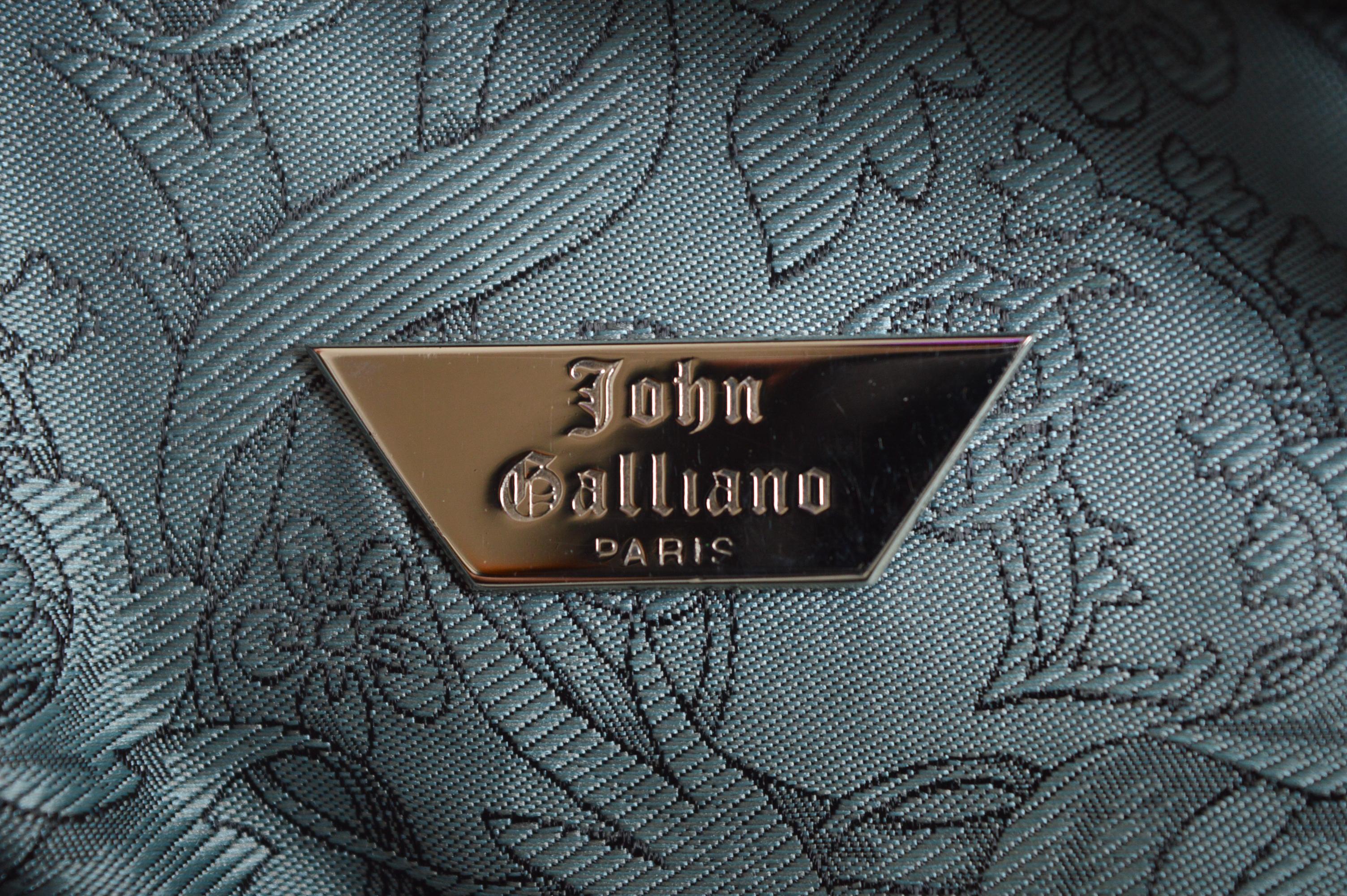 S/S 2002 John Galliano Runway Mini sac en cuir avec perles et chaussures à talons EU40 en vente 3