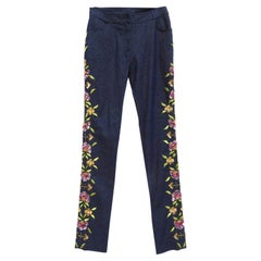 S/S 2002 L#35 John Galliano für Christian Dior Verzierte Jeans