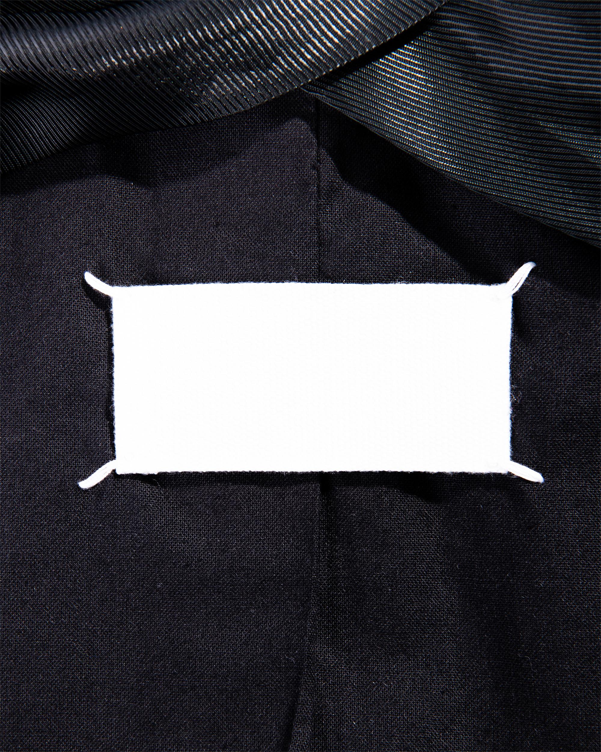 S/S 2002 Maison Martin Margiela Black Cropped Wool Tuxedo Jacket For Sale 3