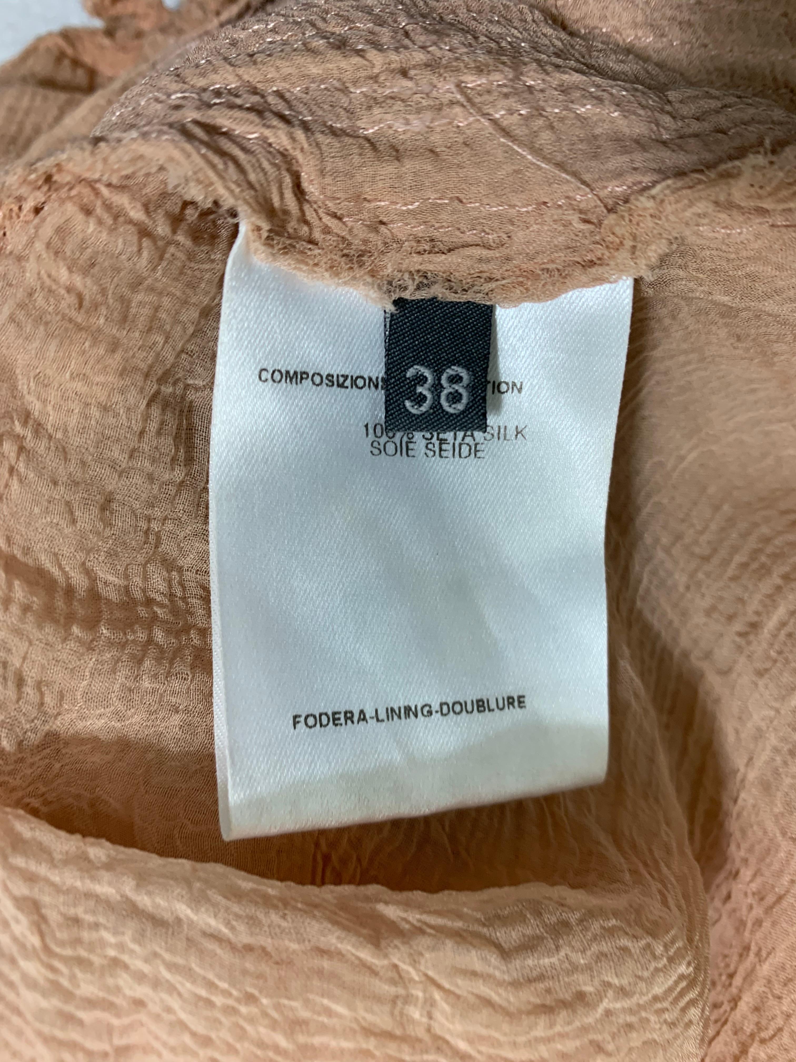 P/E 2003 Alexander McQueen - Top in seta trasparente naufragato sulla passerella 2