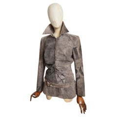 S/S 2003 Christian Dior by John Galliano Calf Skin Leather Jacket - Blazer