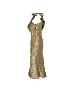 Robe en brocart à fleurs en soie Christian Dior par John Galliano, P/E 2003