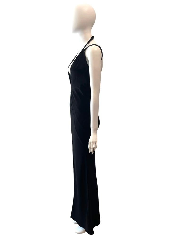 S/S 2003 DIOR by John Galliano Low Cut High Slit Evening Gown In Excellent Condition In Austin, TX