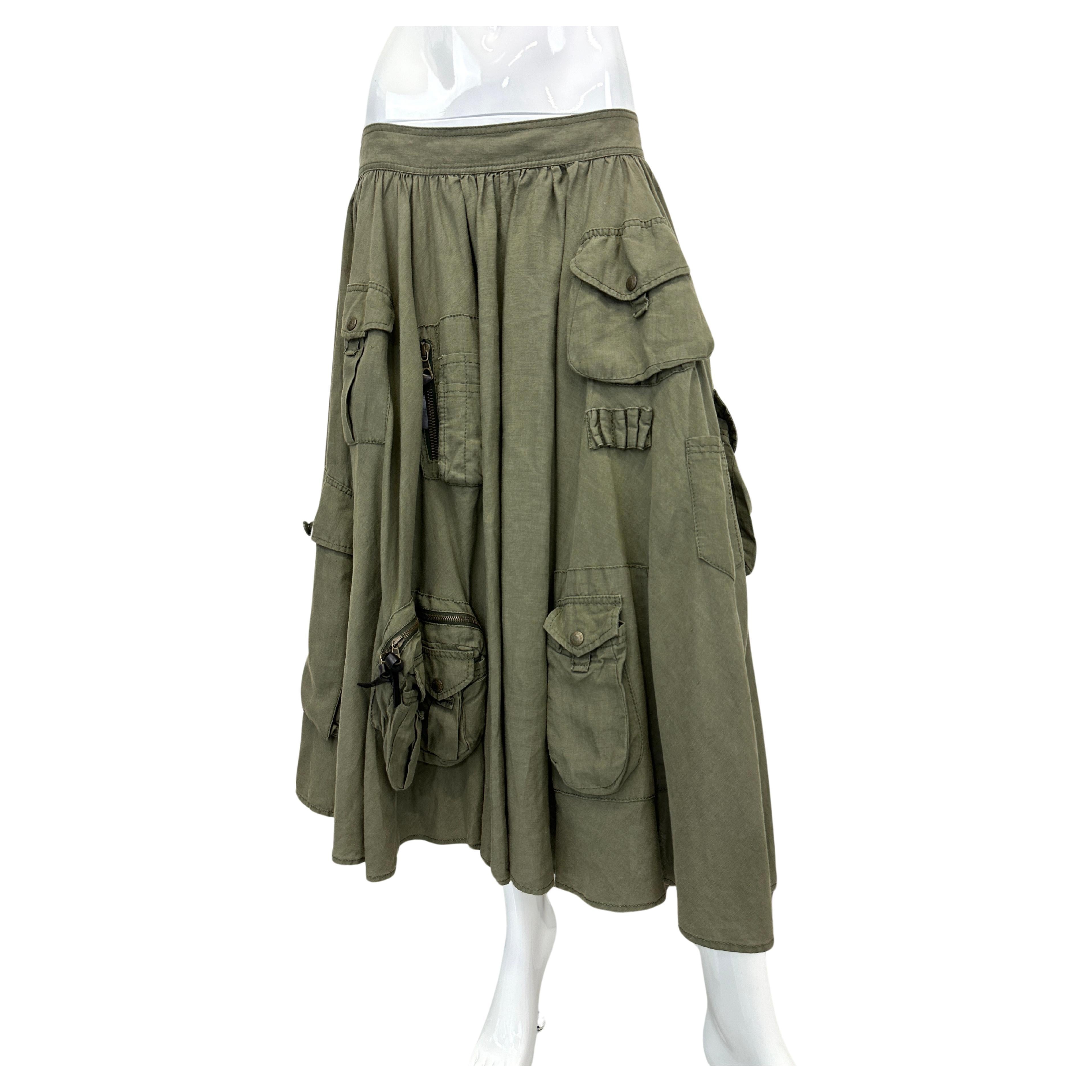 Jean Cargo Vintage DOLCE & GABBANA D&G 2003 - Taille M, Poches Militaires, Occasion