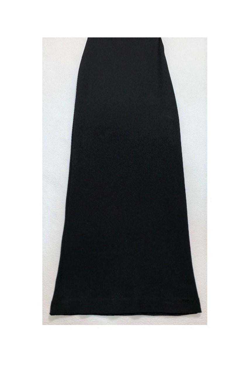 S/S 2003 Dolce & Gabbana Pin-Up Black Bodycon Wiggle Maxi Dress 2