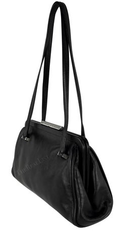 S/S 2003 Dolce & Gabbana 'Sex & Love' Black Leather Mini Shoulder Bag