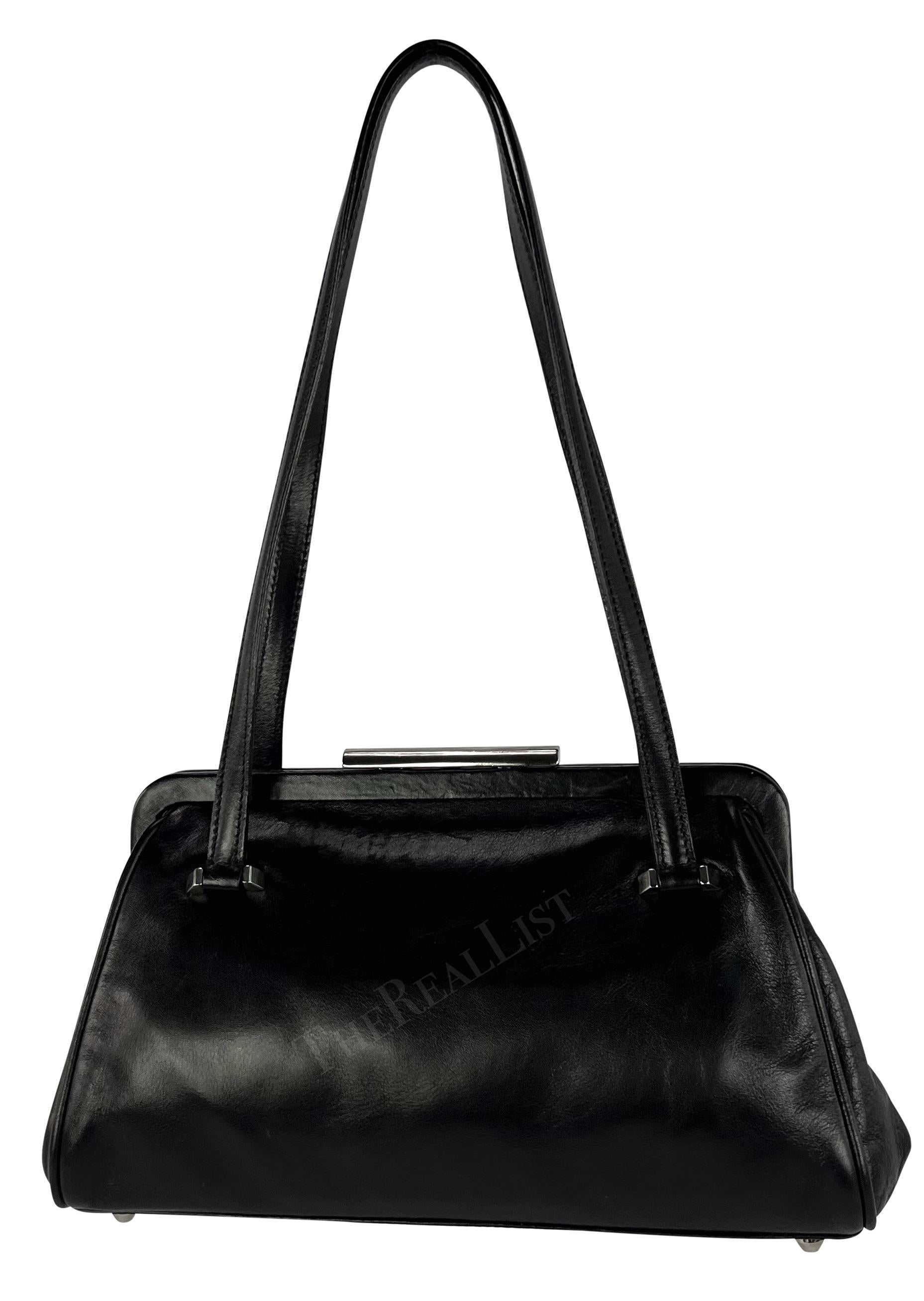 S/S 2003 Dolce & Gabbana 'Sex & Love' Black Leather Mini Shoulder Bag 1