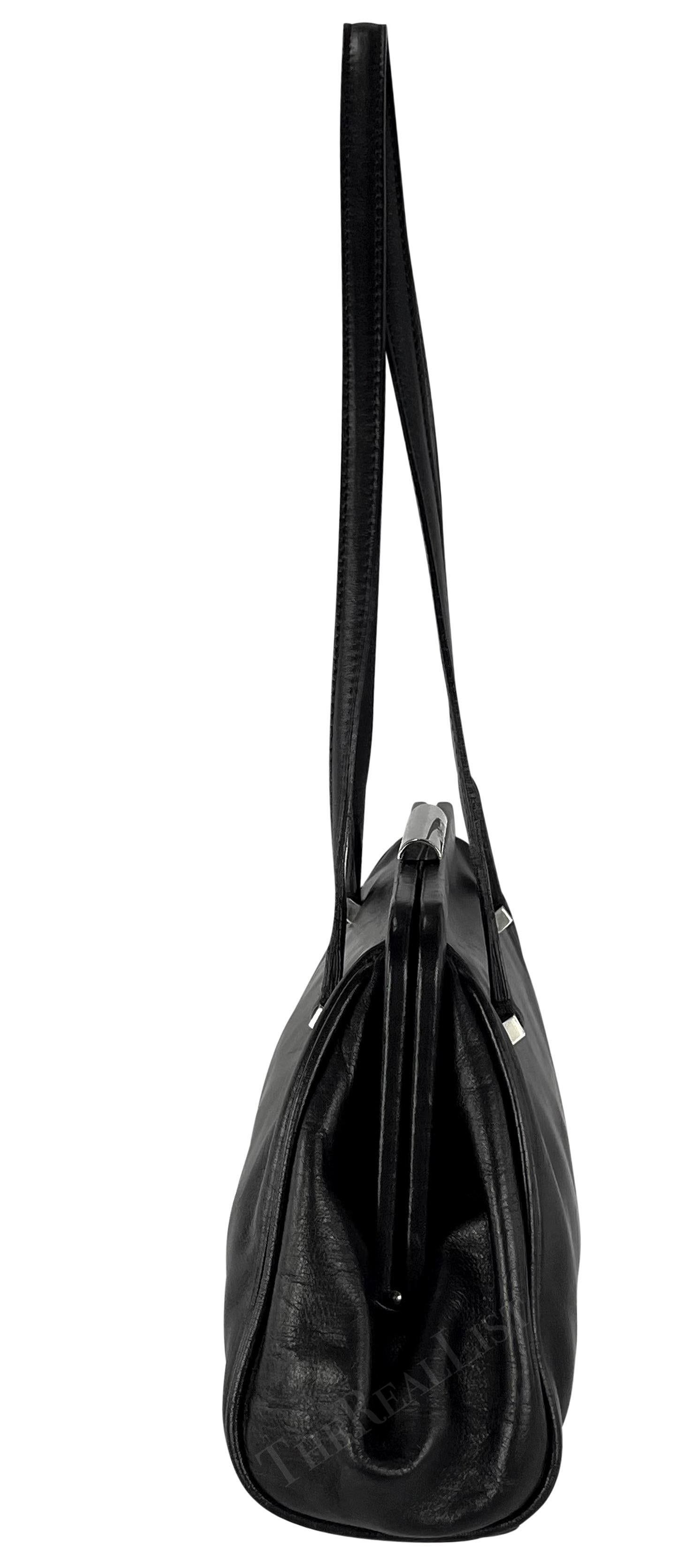 S/S 2003 Dolce & Gabbana 'Sex & Love' Black Leather Mini Shoulder Bag For Sale 3