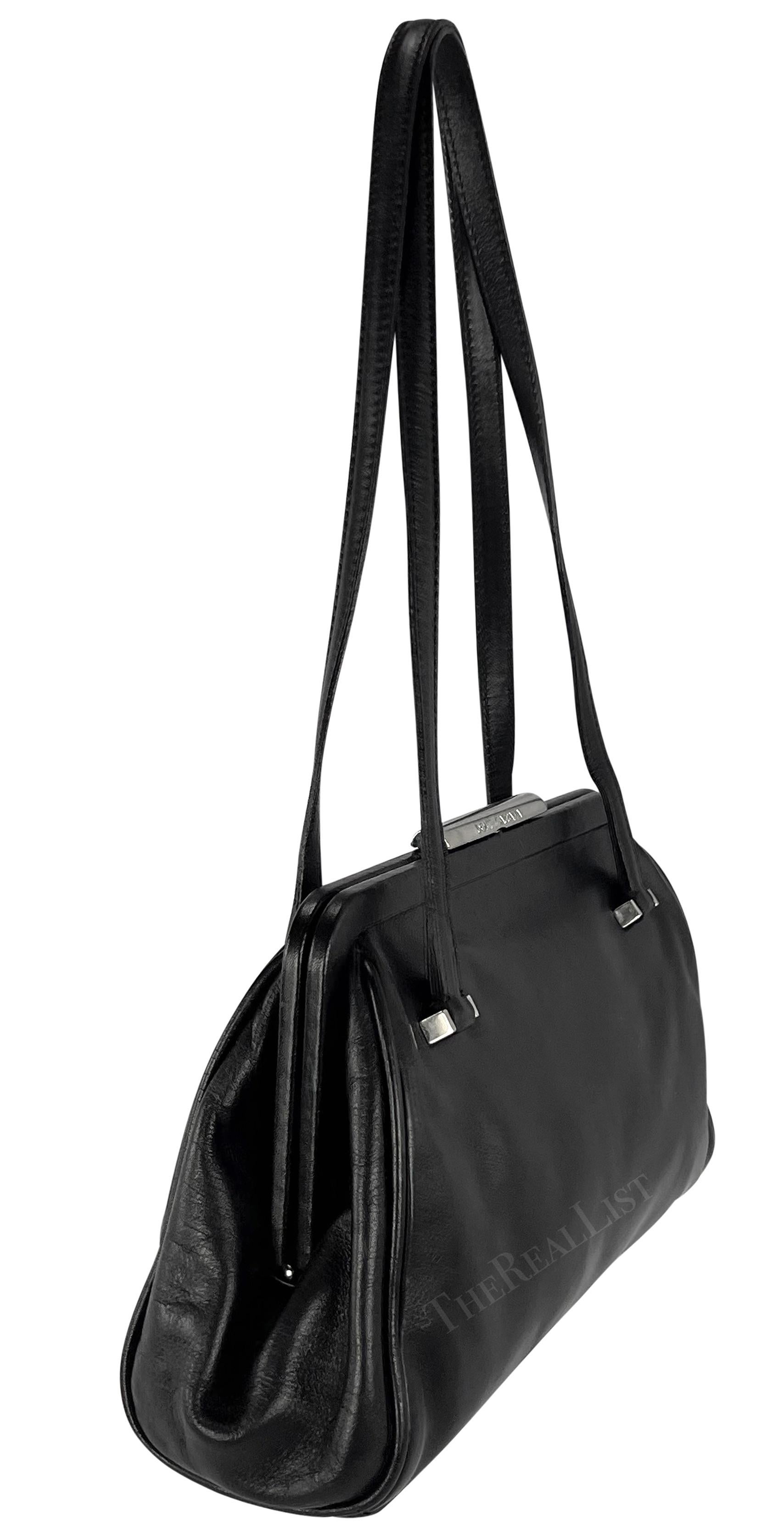 S/S 2003 Dolce & Gabbana 'Sex & Love' Black Leather Mini Shoulder Bag For Sale 4