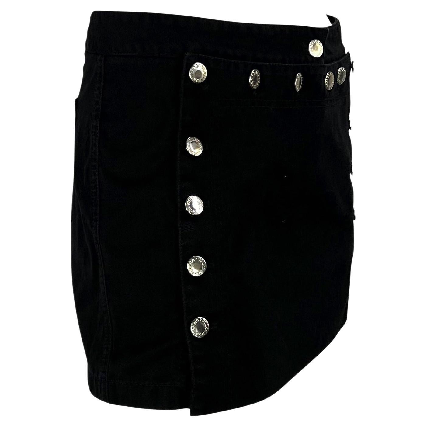 S/S 2003 Dolce & Gabbana 'Sex & Love' Flap Front Lace Up Mini Skirt For Sale 3