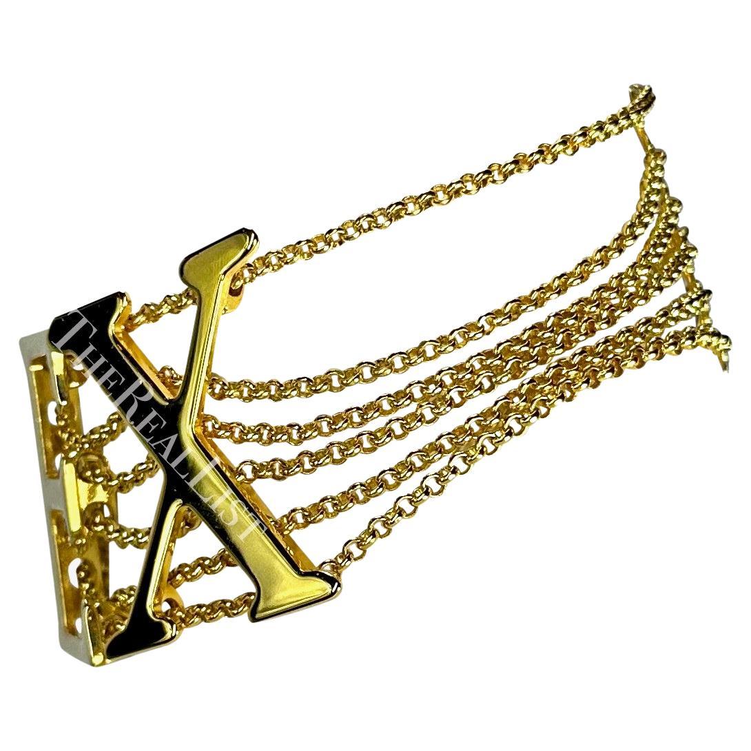 Dolce & Gabbana, collier ras du cou Sex & Love en or, défilé printemps-été 2003 Pour femmes en vente