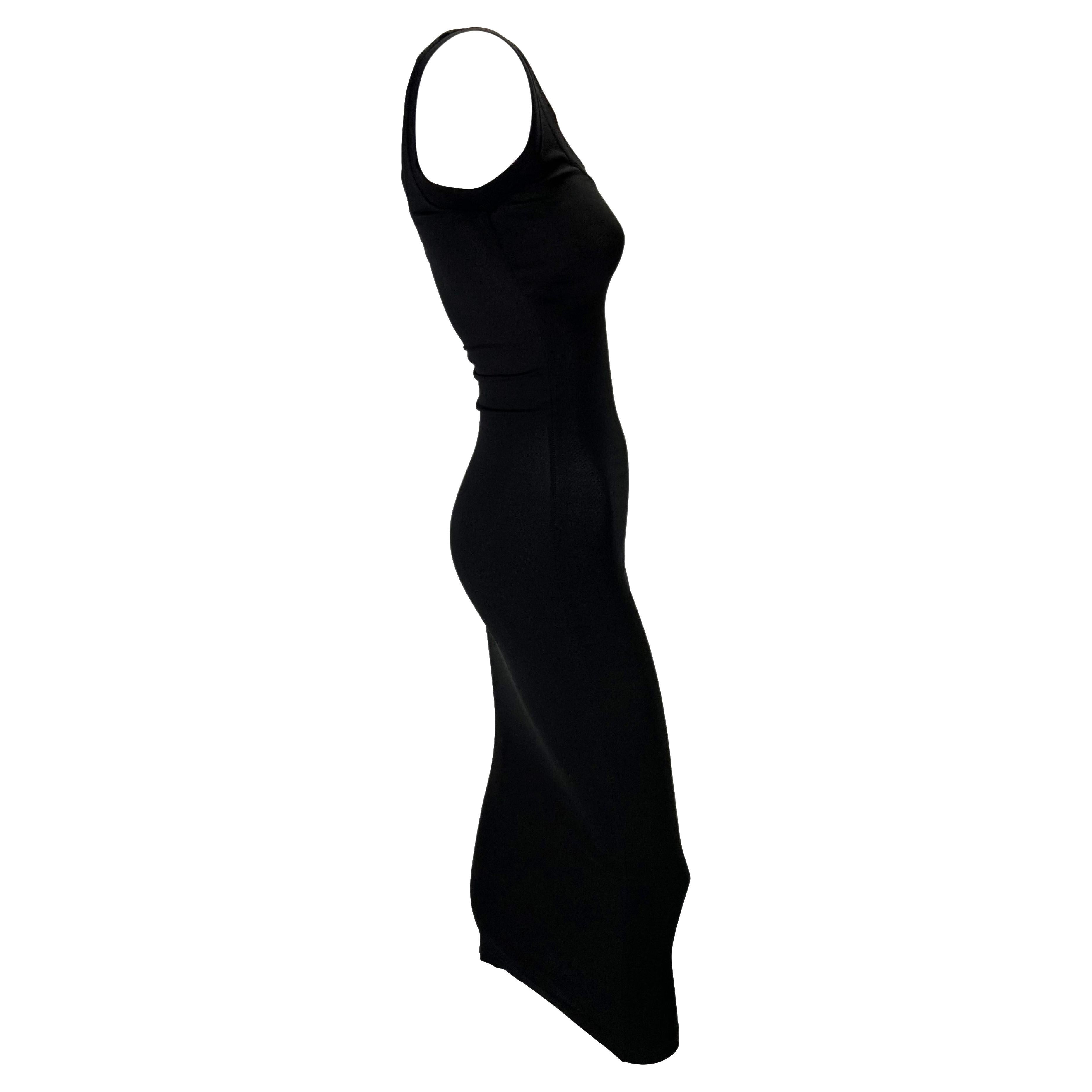 Robe débardeur noire extensible « Sex & Love » Dolce & Gabbana S/S 2003 en vente 1