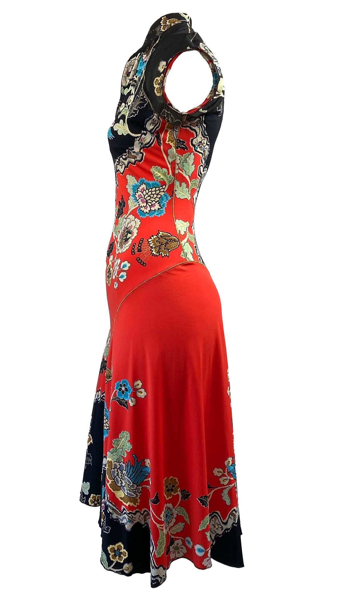 asian print dress