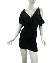 S/S 2003 TOM FORD for GUCCI Black Mini Kimono Dress 40