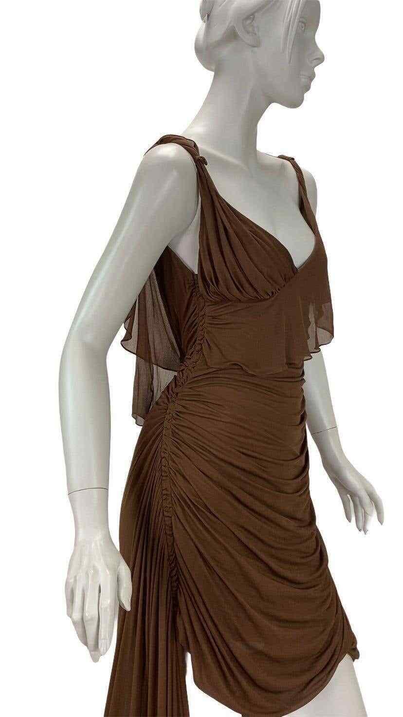 S/S 2003 Vintage Tom Ford For Gucci Greek Goddess Silk Gown as seen in Museum In Excellent Condition For Sale In Montgomery, TX