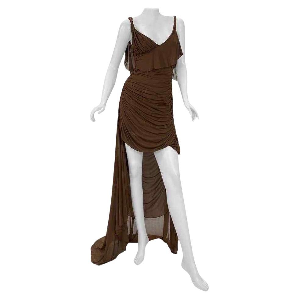 S/S 2003 Vintage Tom Ford For Gucci Greek Goddess Silk Gown as seen in Museum For Sale