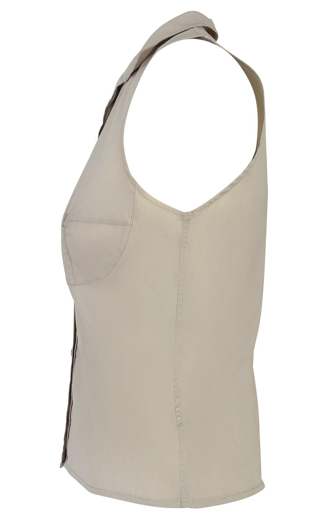 S/S 2003 Yves Saint Laurent by Tom Ford Anatomisches Paneel Dalí Ärmelloses Oberteil im Zustand „Hervorragend“ im Angebot in West Hollywood, CA