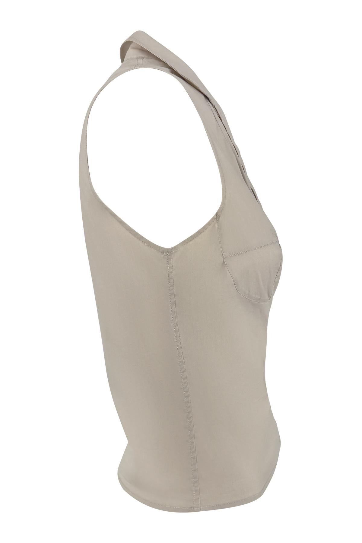 S/S 2003 Yves Saint Laurent by Tom Ford Anatomisches Paneel Dalí Ärmelloses Oberteil im Angebot 1