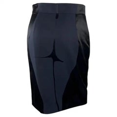 S/S 2003 Yves Saint Laurent by Tom Ford Female Body Print Runway Skirt