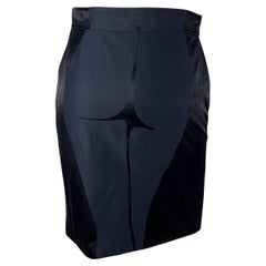 S/S 2003 Yves Saint Laurent by Tom Ford Female Body Print Runway Skirt